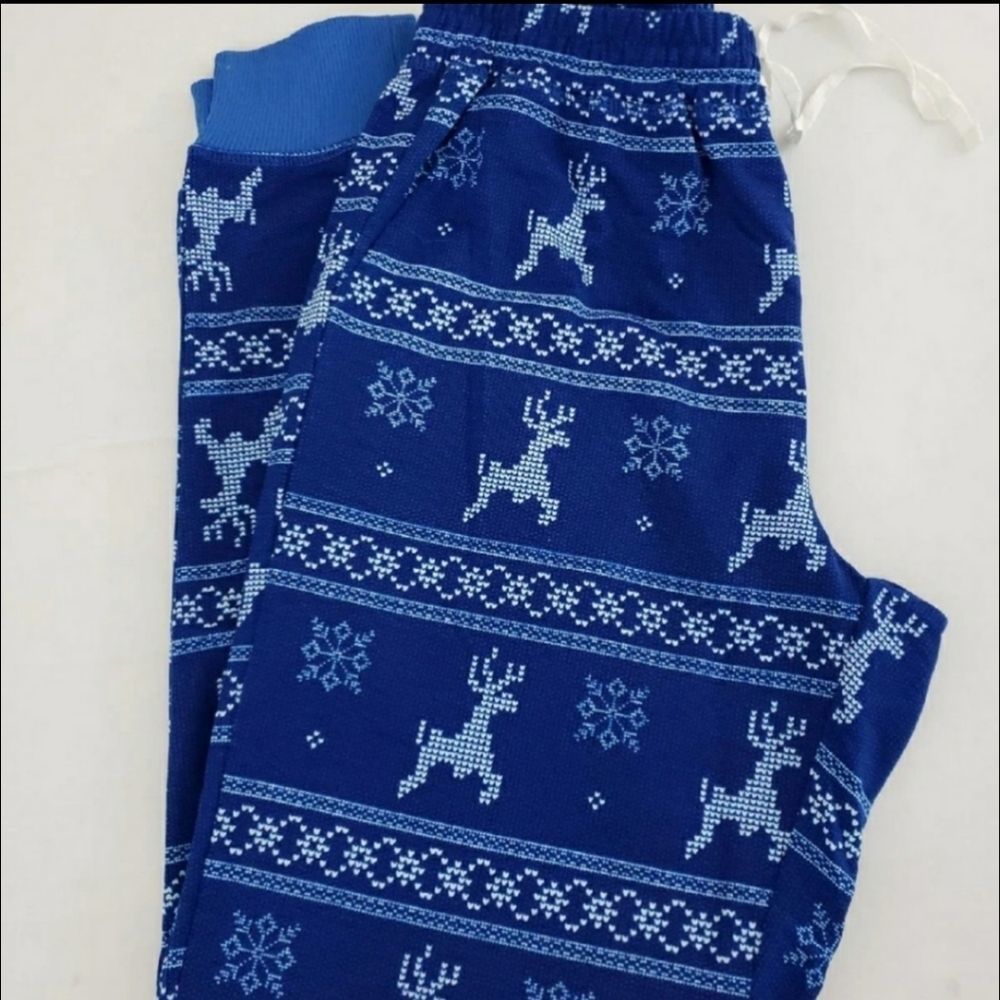 Lularoe Blue deer Jax joggers Christmas